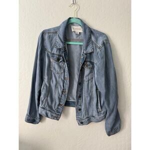 Pilcro and the Letterpress Light Blue Denim Jacket